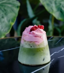 Matcha Cream Raspberry